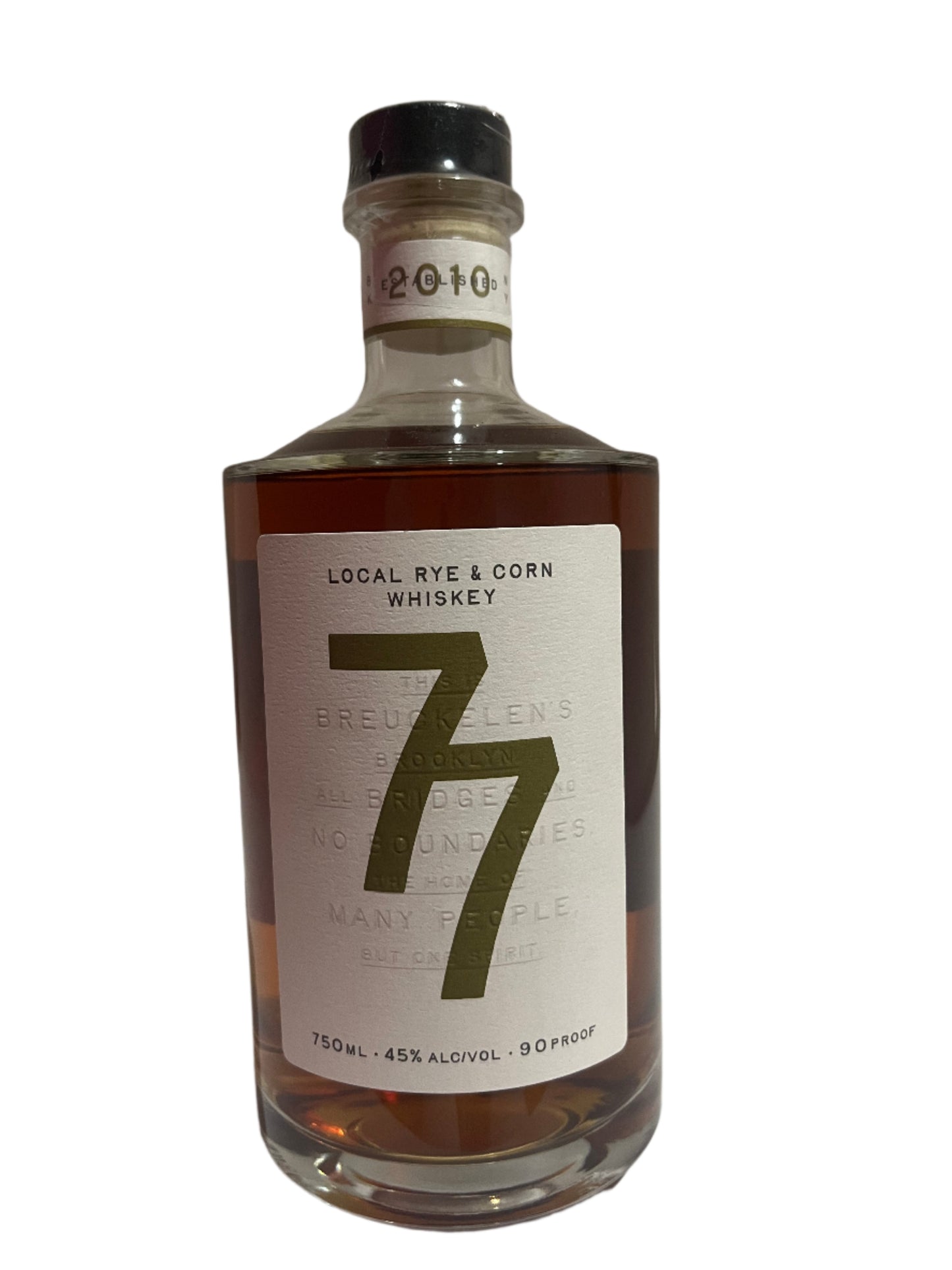 BREUCKELEN DISTILLING LOCAL RYE & CORN 77 750m l
