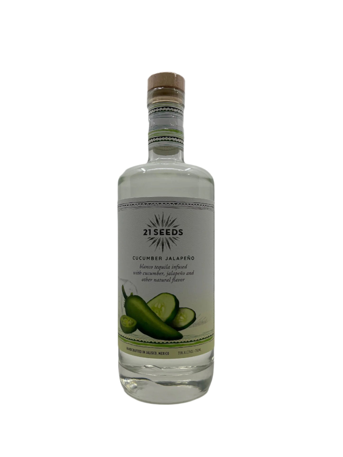 21 SEEDS CUCUMBER JALAPENO TEQUILA 750ml