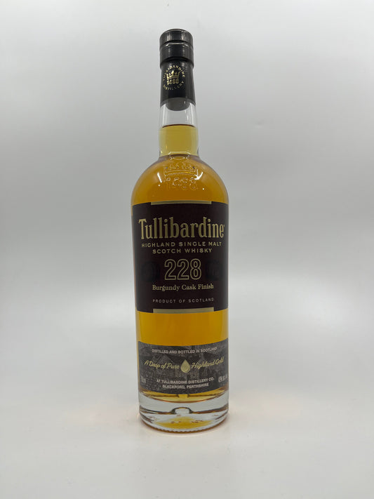 TULLIBARDINE 228 BURGUNDY CASK SCOTCH WHISKY 750ml