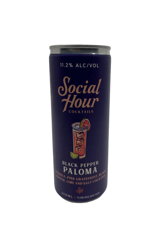 SOCIAL HOUR COCKTAILS, BLACK PEPPER PALOMA