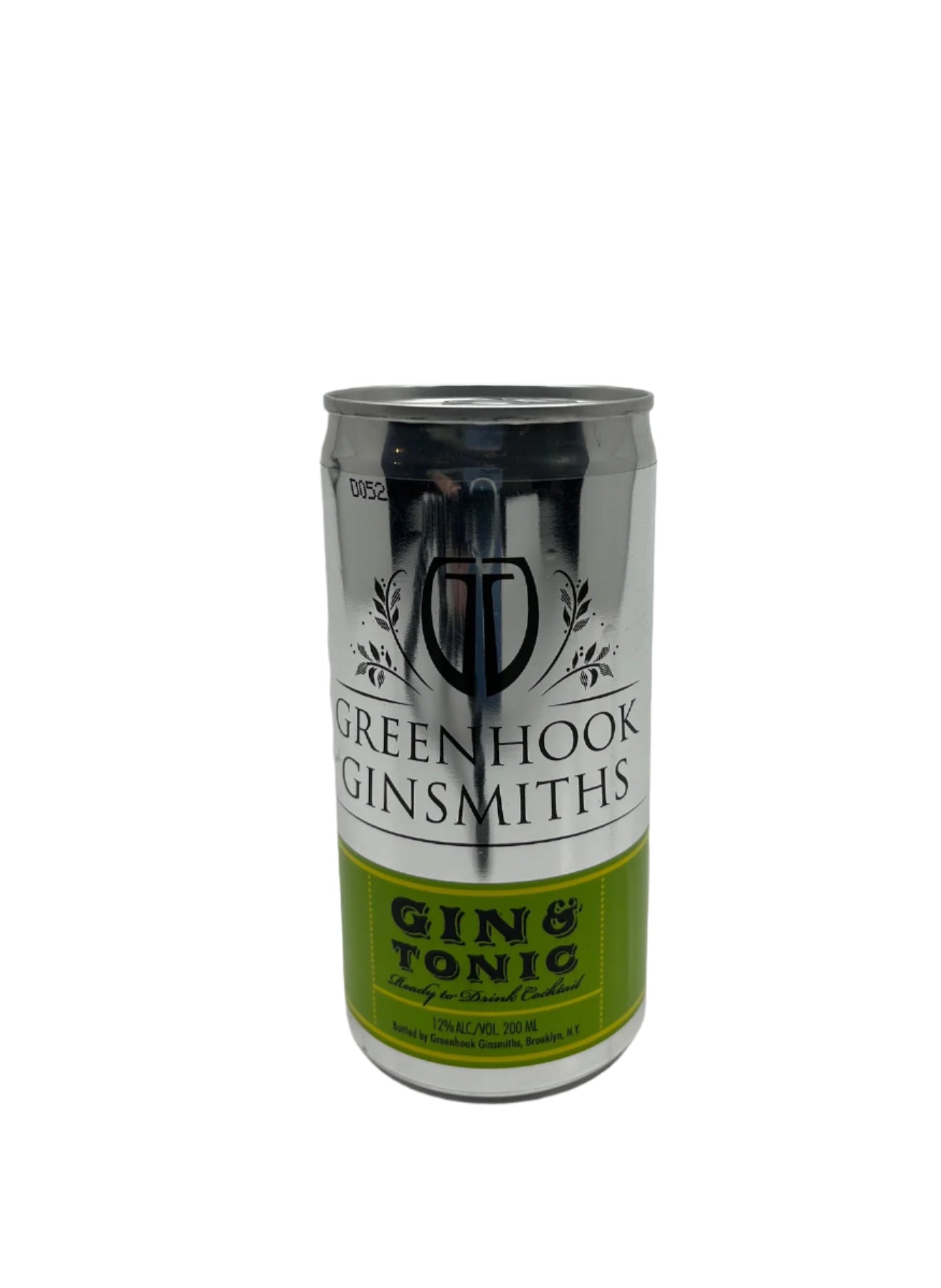 GREENHOOK GINSMITH GIN & TONIC CAN, N/V, 200mL
