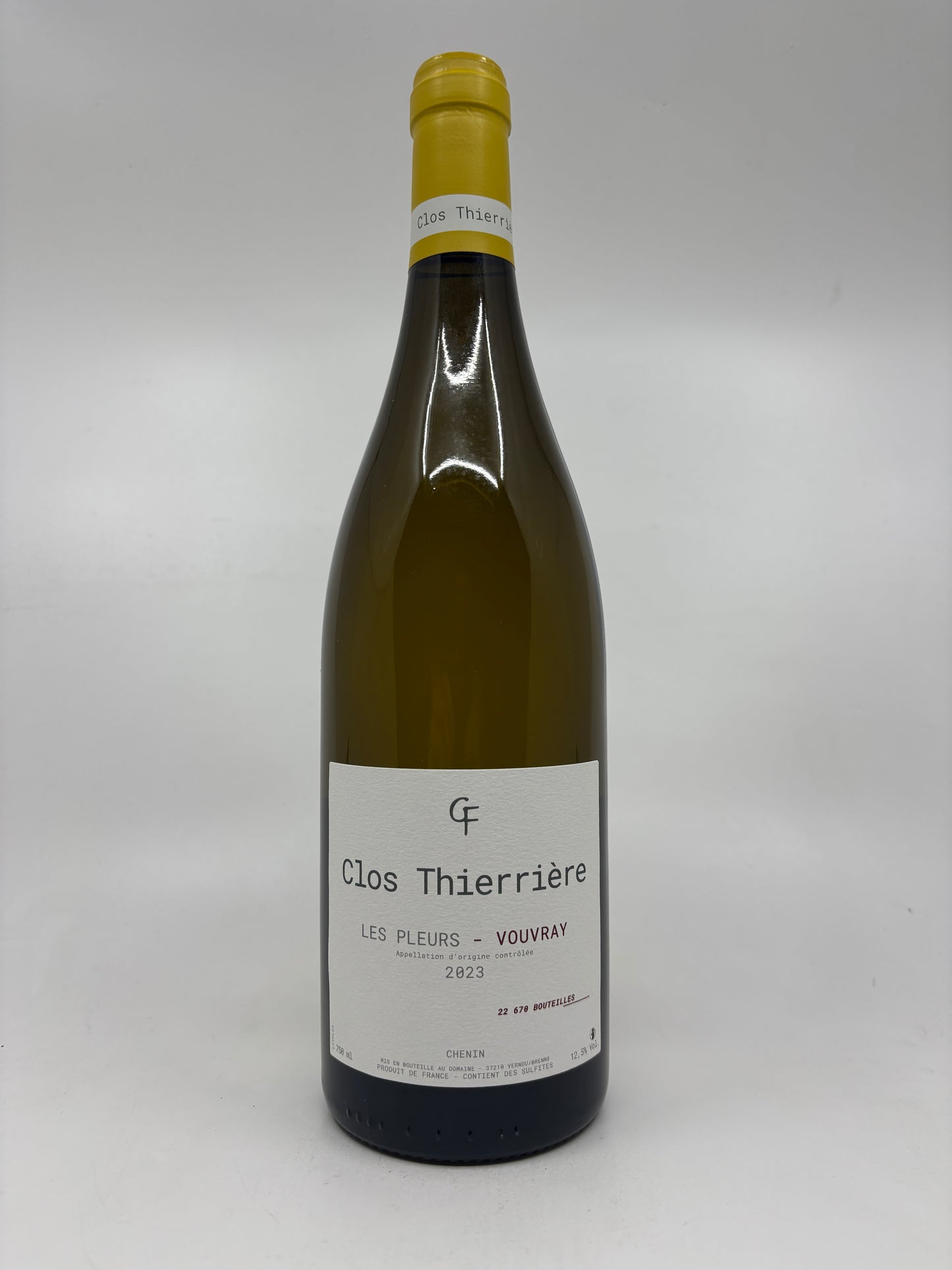 CLOS THIERRIÈRE VOUVRAY LES PLEURS 2023 750ml