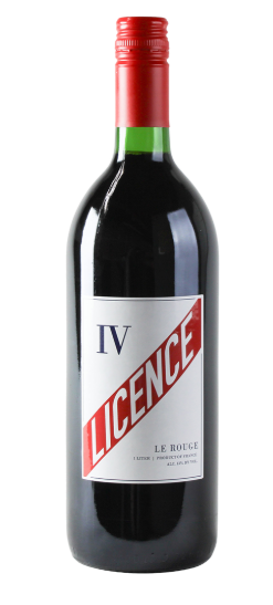 LICENCE IV LE ROUGE VIN DE FRANCE, 1 LITER