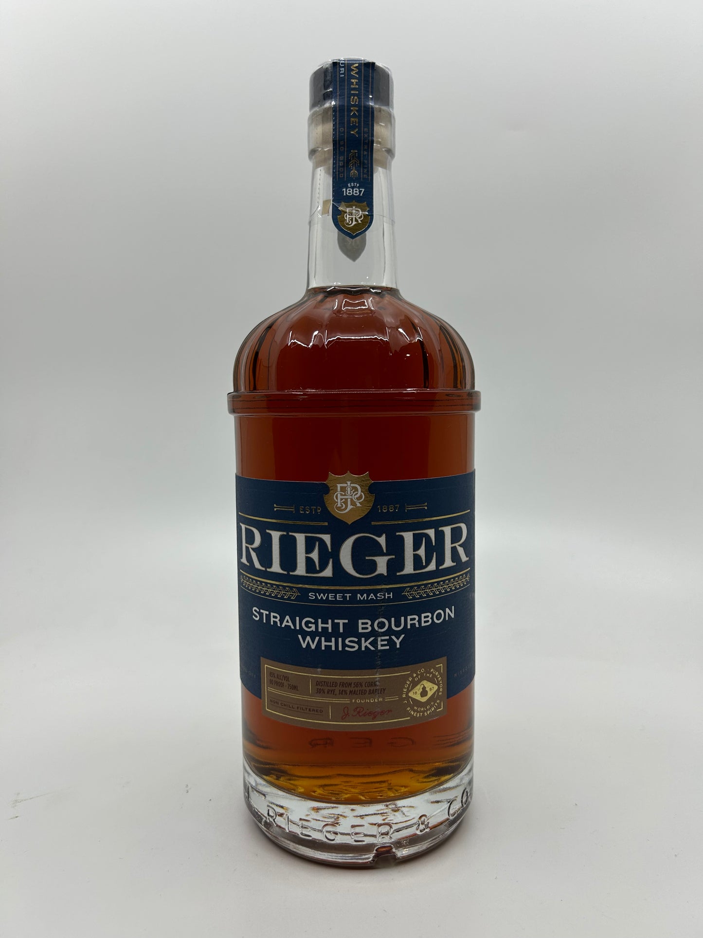 RIEGER STRAIGHT BOURBON 750ml