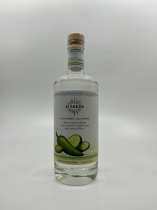 21 SEEDS CUCUMBER JALAPENO TEQUILA 750ml