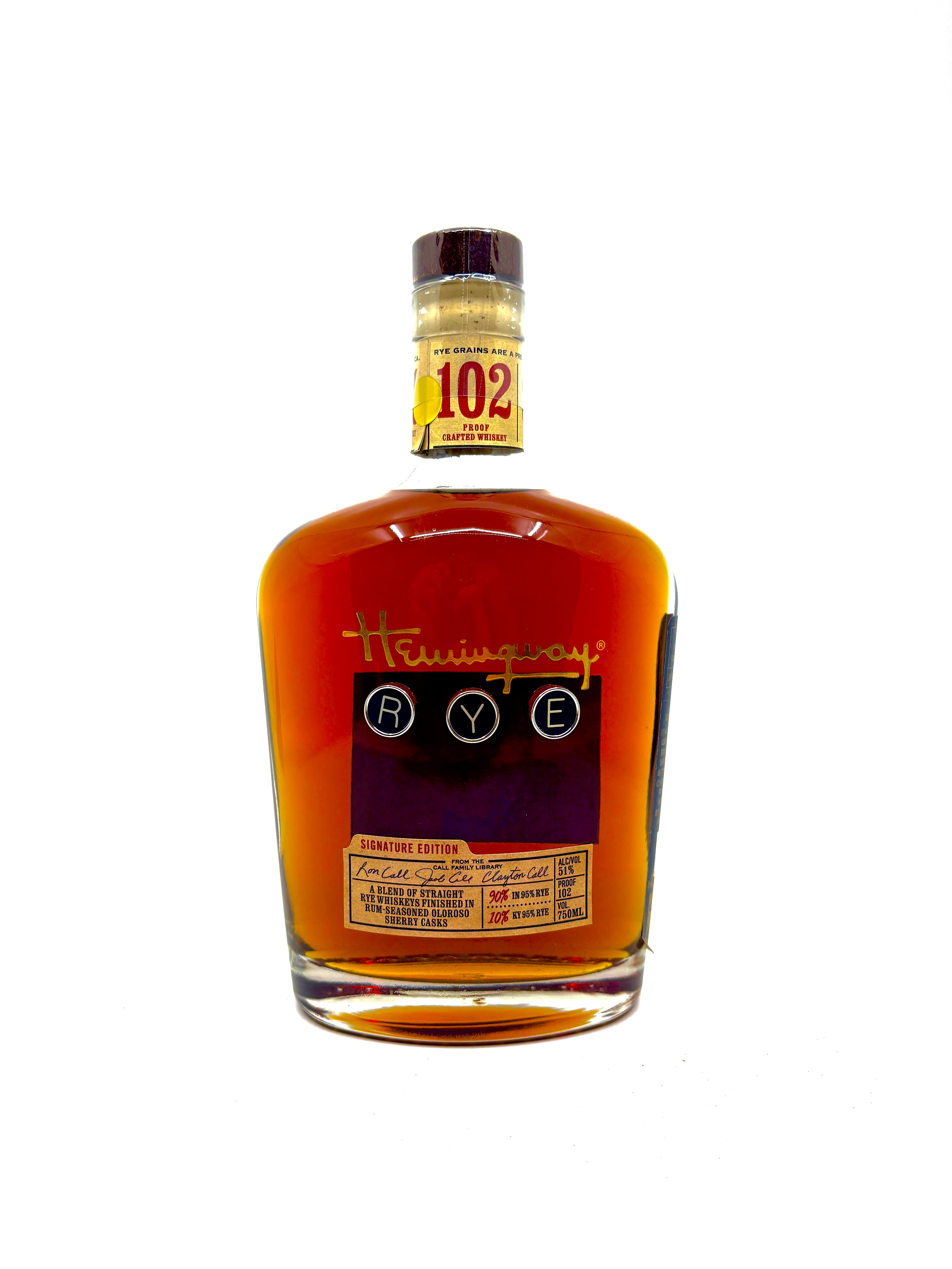 Hemmingay Color HEMMINGWAY SIGNATURE EDITION RYE 750ml – Blanc et Rouge Wines & Spirits