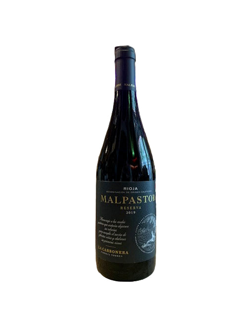 FAMILIA TORRES RIOJA MALPASTOR LA CARBONERA RESERVA 2019 750ml