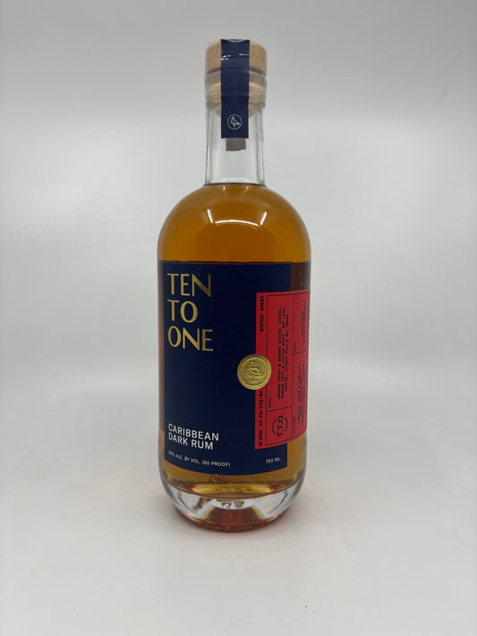 TEN TO ONE CARIBBEAN DARK RUM 750ml