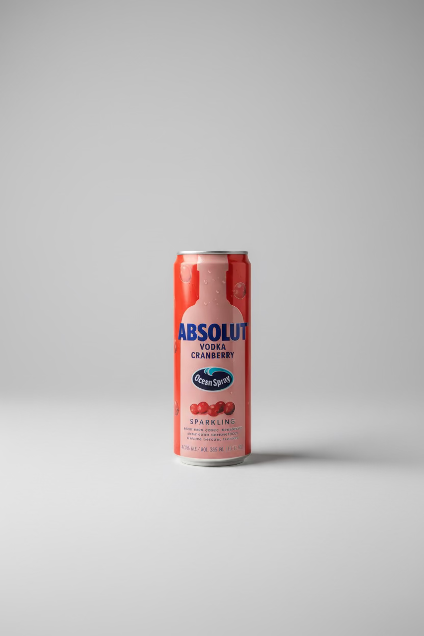 ABSOLUT VODKA CRANBERRY 355ML