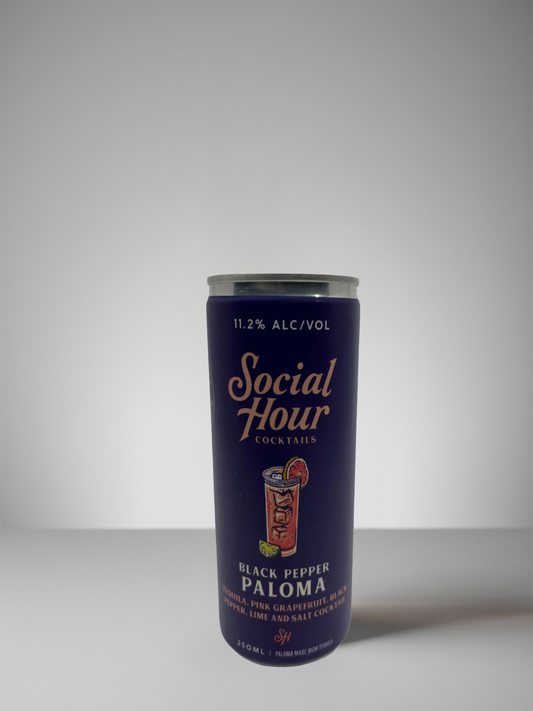 SOCIAL HOUR COCKTAILS, BLACK PEPPER PALOMA
