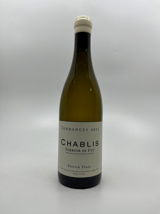 PIUZE CHABLIS. TERROIR DE FYE 2023