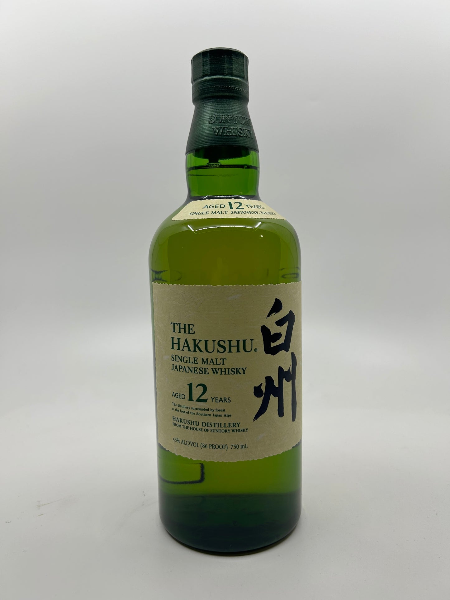 SUNTORY HAKUSHU SINGLE MALT 12 YEAR JAPANESE WHISKY 750ml