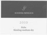 Schafer-Frohlich - Medium Dry Riesling 2020 (750ml) (750ml)